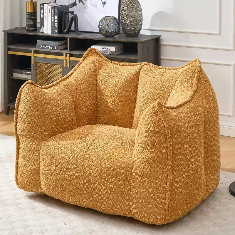 Pouf géant TUYOHW, fauteuil de sol moelleux en mousse haute résilience pour un confort durable, chaise longue paresseuse pour le salon et la chambre à coucher