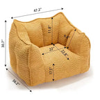 Pouf géant TUYOHW, fauteuil de sol moelleux en mousse haute résilience pour un confort durable, chaise longue paresseuse pour le salon et la chambre à coucher