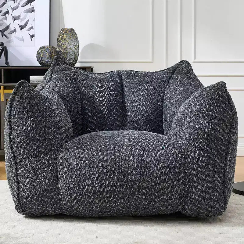 Pouf géant TUYOHW, fauteuil de sol moelleux en mousse haute résilience pour un confort durable, chaise longue paresseuse pour le salon et la chambre à coucher