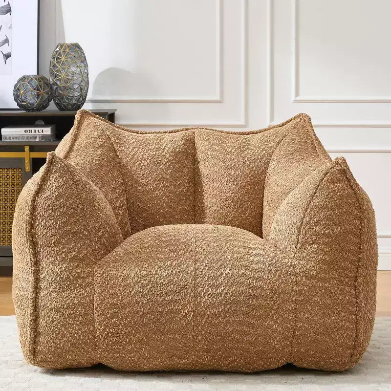 Pouf géant TUYOHW, fauteuil de sol moelleux en mousse haute résilience pour un confort durable, chaise longue paresseuse pour le salon et la chambre à coucher