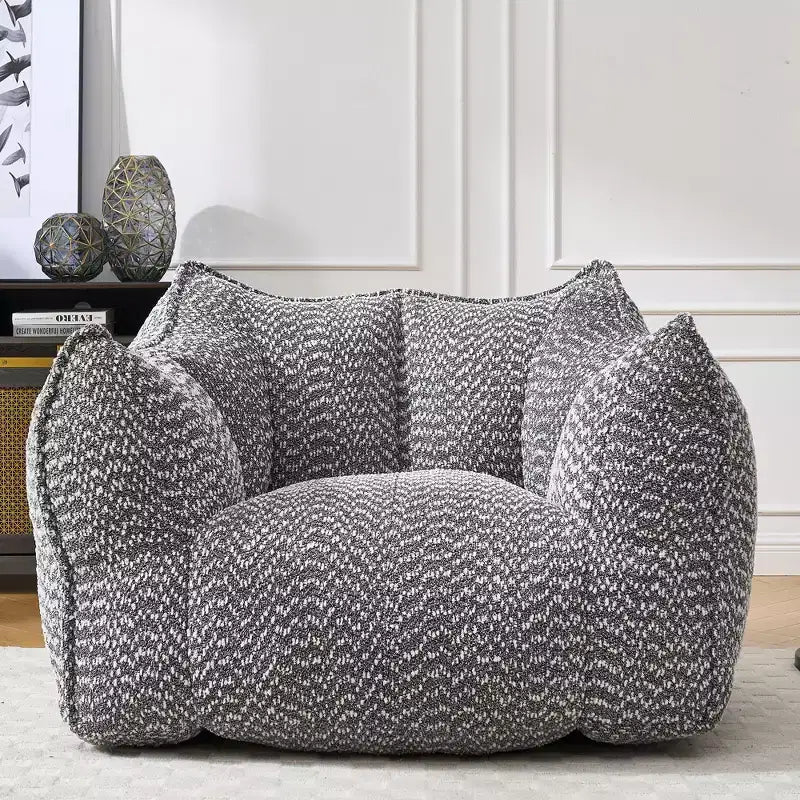 Pouf géant TUYOHW, fauteuil de sol moelleux en mousse haute résilience pour un confort durable, chaise longue paresseuse pour le salon et la chambre à coucher
