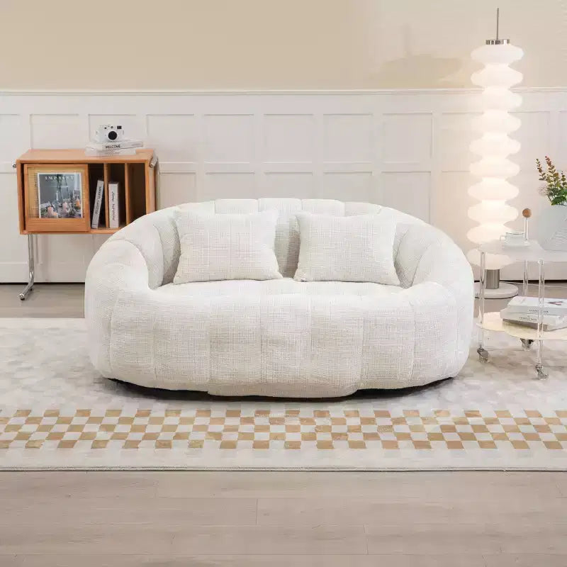 Fauteuil poire dossier haut TUYOHW, canapé de sol durable pour un soutien complet du corps, fauteuil paresseux confortable pour adultes et enfants dans le salon