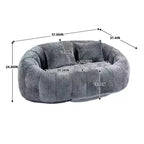 Fauteuil poire dossier haut TUYOHW, canapé de sol durable pour un soutien complet du corps, fauteuil paresseux confortable pour adultes et enfants dans le salon