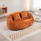 Fauteuil poire dossier haut TUYOHW, canapé de sol durable pour un soutien complet du corps, fauteuil paresseux confortable pour adultes et enfants dans le salon