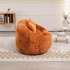 Fauteuil poire dossier haut TUYOHW, canapé de sol durable pour un soutien complet du corps, fauteuil paresseux confortable pour adultes et enfants dans le salon
