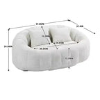 Fauteuil poire dossier haut TUYOHW, canapé de sol durable pour un soutien complet du corps, fauteuil paresseux confortable pour adultes et enfants dans le salon