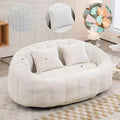 Fauteuil poire dossier haut TUYOHW, canapé de sol durable pour un soutien complet du corps, fauteuil paresseux confortable pour adultes et enfants dans le salon