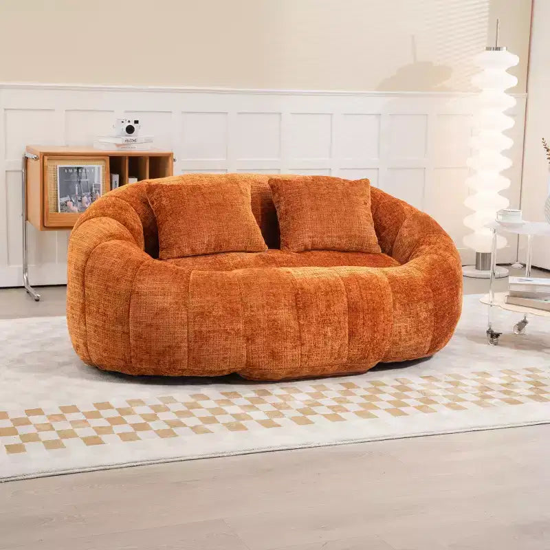 Fauteuil poire dossier haut TUYOHW, canapé de sol durable pour un soutien complet du corps, fauteuil paresseux confortable pour adultes et enfants dans le salon