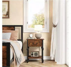 Table d'appoint colonne romaine avec 1 tiroir et joints Gourde (PB)