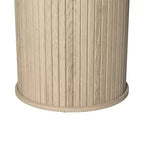 Galano Lot de 2 tables d'appoint rondes à piédestal cannelé 55,1 cm L x 55,1 cm P x 55,6 cm H