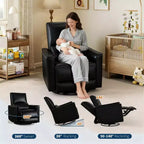 Fauteuil inclinable à bascule pivotant pour chambre de bébé, planeur inclinable, canapé profond avec dossier haut