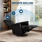 Fauteuil inclinable à bascule pivotant pour chambre de bébé, planeur inclinable, canapé profond avec dossier haut