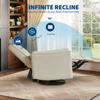 Fauteuil inclinable à bascule pivotant pour chambre de bébé, planeur inclinable, canapé profond avec dossier haut