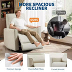 Fauteuil inclinable à bascule pivotant pour chambre de bébé, planeur inclinable, canapé profond avec dossier haut