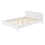 Cadre de lit Queen/King Size, Lit plateforme en bois de pin avec tête de lit, Sommier tapissier non requis - ModernLuxe