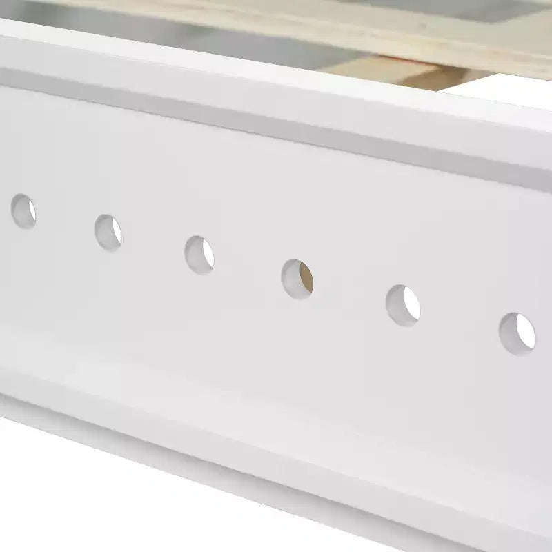 Cadre de lit Queen/King Size, Lit plateforme en bois de pin avec tête de lit, Sommier tapissier non requis - ModernLuxe