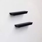 Étagère flottante noire 18.11 C avec support invisible pour montage mural en bois, parfaite pour la décoration de salle de bain/chambre/cuisine ou pour exposer des livres/plantes, facile à installer.