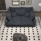 MAYEERTY 90.55 Canapé moderne rembourré confortable Cloud Couch, Canapés à assise profonde avec plusieurs grands coussins de canapé gris