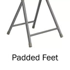 Lot de 2 tabourets de bar pliants Lavish Home, tabourets robustes de 45,7 cm avec capacité de 102 kg et sièges rembourrés pour dortoir, salle de loisirs ou salle de jeux