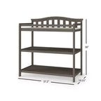 Table à langer pour bébé Child Craft Arch Top, avec matelas résistant à l'eau et sangle de sécurité, kit anti-basculement inclus pour éviter les chutes, finition sécuritaire pour bébé