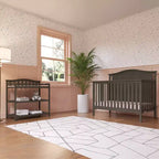 Table à langer pour bébé Child Craft Arch Top, avec matelas résistant à l'eau et sangle de sécurité, kit anti-basculement inclus pour éviter les chutes, finition sécuritaire pour bébé