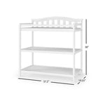 Table à langer pour bébé Child Craft Arch Top, avec matelas résistant à l'eau et sangle de sécurité, kit anti-basculement inclus pour éviter les chutes, finition sécuritaire pour bébé
