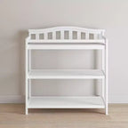 Table à langer pour bébé Child Craft Arch Top, avec matelas résistant à l'eau et sangle de sécurité, kit anti-basculement inclus pour éviter les chutes, finition sécuritaire pour bébé