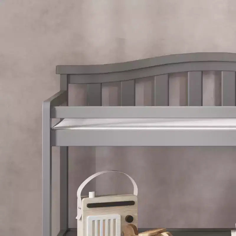 Table à langer pour bébé Child Craft Arch Top, avec matelas résistant à l'eau et sangle de sécurité, kit anti-basculement inclus pour éviter les chutes, finition sécuritaire pour bébé