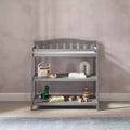 Table à langer pour bébé Child Craft Arch Top, avec matelas résistant à l'eau et sangle de sécurité, kit anti-basculement inclus pour éviter les chutes, finition sécuritaire pour bébé