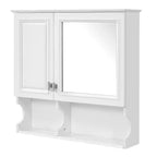 Meuble haut de salle de bain CASAINC 30'' avec miroir, étagères ouvertes, portes et étagère réglable