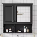 CASAINC 30'' Mirror Medicine Cabinet with Open Shelves, Doors & Adjustable Shelf for Bathroom Storage