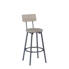 Ensemble de salle à manger industriel 4 pièces avec 3 tabourets de comptoir rembourrés, table de bar de cuisine ou de maison peu encombrante - Panipeachy