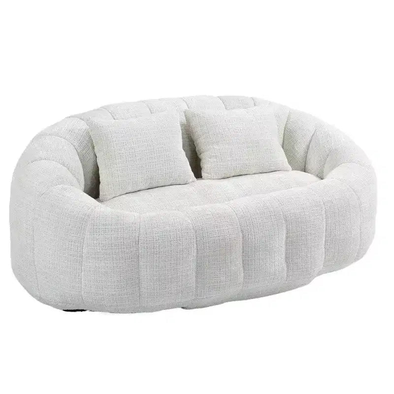Canapé Pouf Grand Dossier Okak,Pouf Fauteuil de Relaxation 2 Places de 150 cm avec Garnissage en Mousse à Mémoire de Forme,Canapé Confortable pour Salon Chambre
