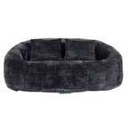 Canapé Pouf Grand Dossier Okak,Pouf Fauteuil de Relaxation 2 Places de 150 cm avec Garnissage en Mousse à Mémoire de Forme,Canapé Confortable pour Salon Chambre