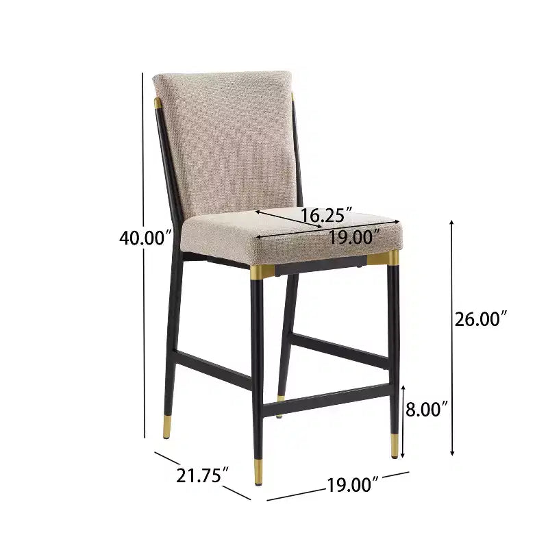 Christopher Knight Home Teresa Tabourets de comptoir modernes rembourrés (Lot de 2)