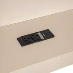 Lit plateforme double Clihome en bois avec étagères de rangement, tiroirs, station de recharge et tête de lit rembourrée