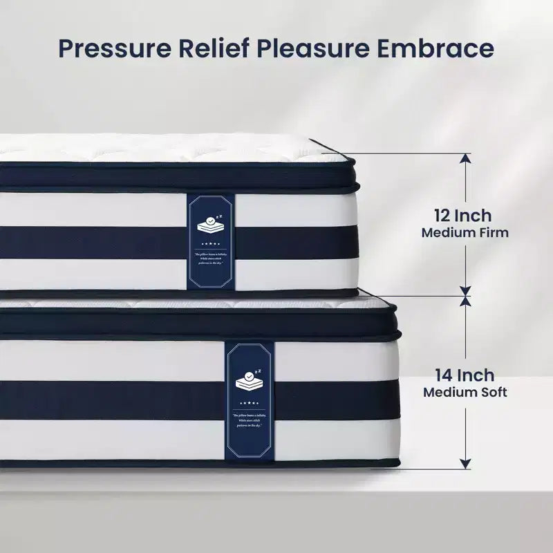 Resspry Matelas hybride à ressorts et mousse à mémoire de forme Gel de 30 cm, essai à domicile de 120 nuits, collection Apex