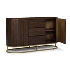 Buffet moderne avec tiroirs, portes à ouverture par pression et rangement Teamson Home Seneca