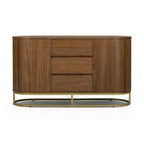 Buffet moderne avec tiroirs, portes à ouverture par pression et rangement Teamson Home Seneca