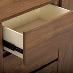 Buffet moderne avec tiroirs, portes à ouverture par pression et rangement Teamson Home Seneca