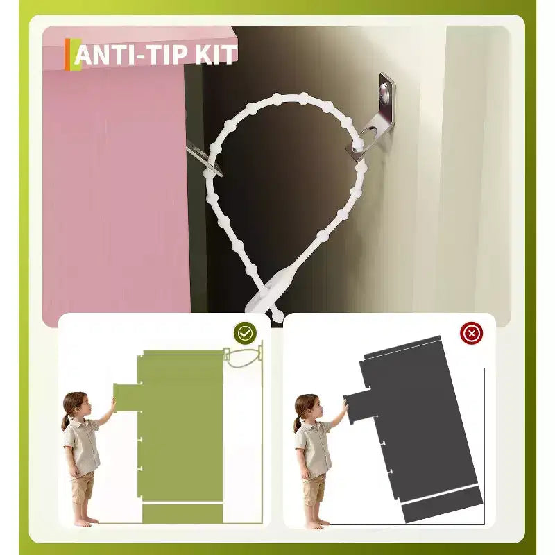 Commode intelligente COZONY à 4 tiroirs avec LED RGB et chargement sans fil, meuble de rangement contrôlé par application pour chambre et salon