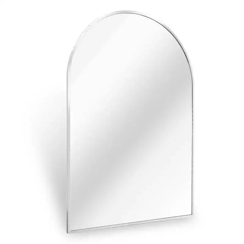 Miroir mural arqué contemporain 36 x 24, miroir de salle de bain en forme d'arche avec cadre en alliage d'aluminium - Panipeachy