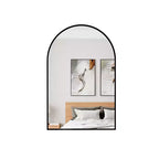 Miroir mural arqué contemporain 36 x 24, miroir de salle de bain en forme d'arche avec cadre en alliage d'aluminium - Panipeachy