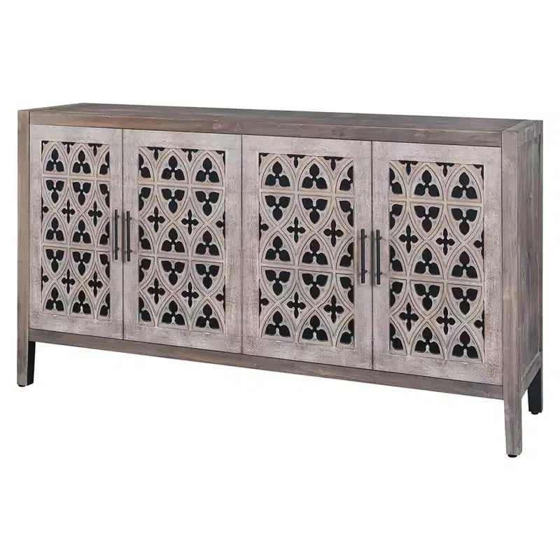 Buffet Bahut Meuble de Rangement de Cuisine, Meuble TV avec Étagère Réglable, Armoire de Rangement pour Cuisine Salle à Manger
