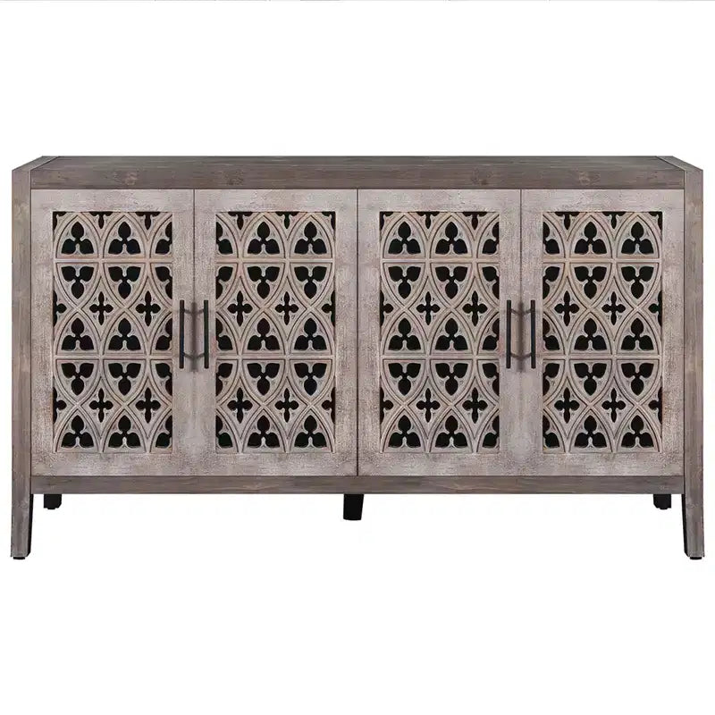 Buffet Bahut Meuble de Rangement de Cuisine, Meuble TV avec Étagère Réglable, Armoire de Rangement pour Cuisine Salle à Manger