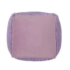 TUYOHW Pouf carré moderne avec revêtement en chenille colorée, pouf spongieux avec texture confortable, marchepied moelleux pour salon, chambre