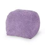 TUYOHW Pouf carré moderne avec revêtement en chenille colorée, pouf spongieux avec texture confortable, marchepied moelleux pour salon, chambre