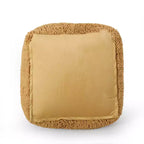 TUYOHW Pouf carré moderne avec revêtement en chenille colorée, pouf spongieux avec texture confortable, marchepied moelleux pour salon, chambre