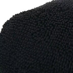 TUYOHW Pouf carré moderne avec revêtement en chenille colorée, pouf spongieux avec texture confortable, marchepied moelleux pour salon, chambre