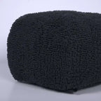 TUYOHW Pouf carré moderne avec revêtement en chenille colorée, pouf spongieux avec texture confortable, marchepied moelleux pour salon, chambre